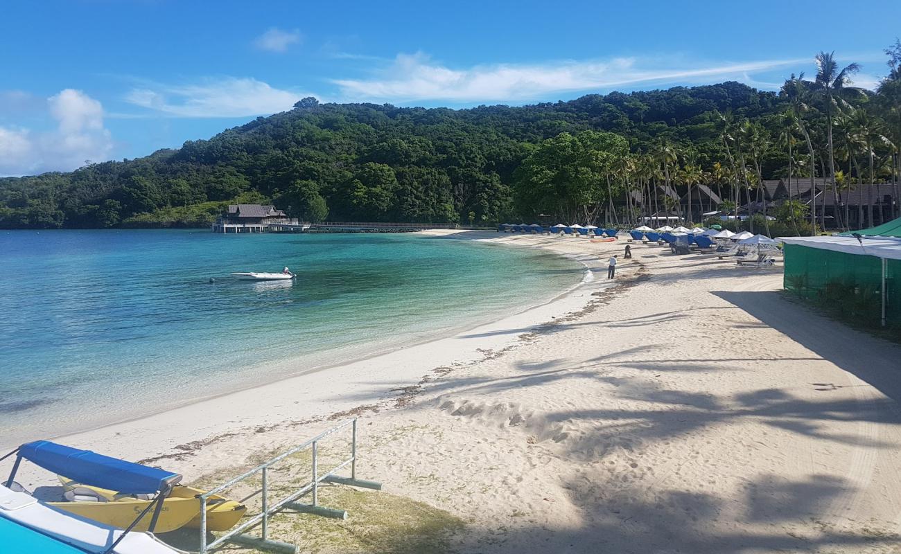 Foto af Palau Pacific Resort med hvidt sand overflade