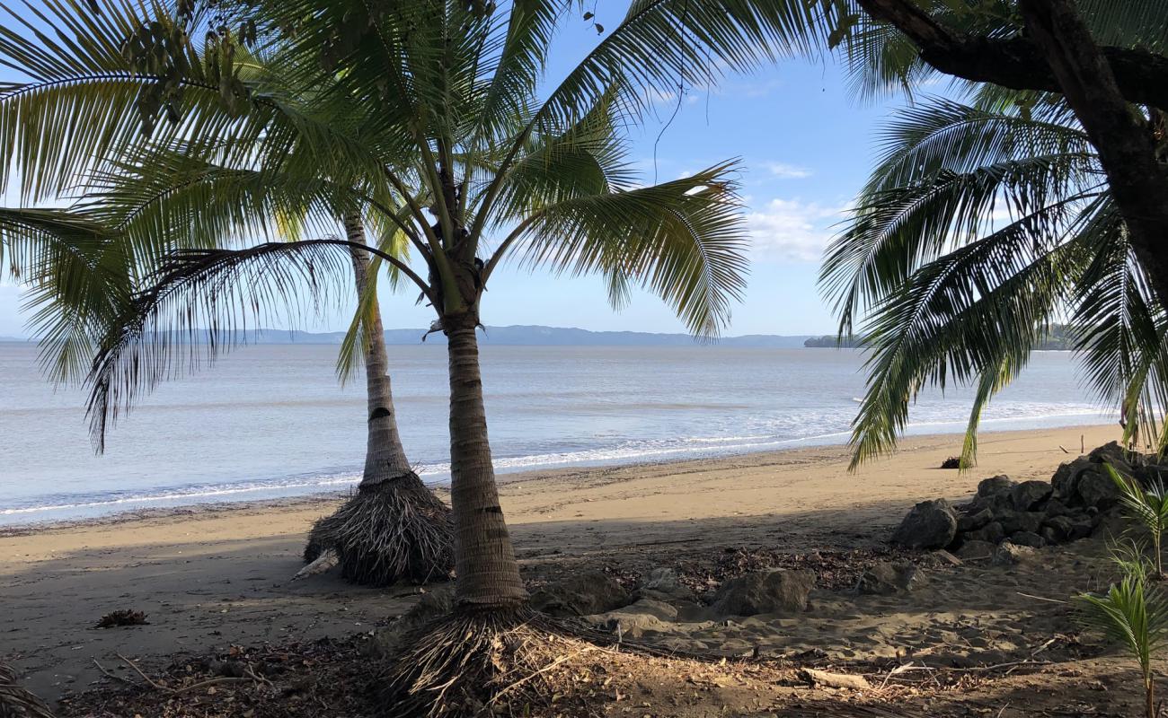 Foto af Lagartero Beach med brunt sand overflade