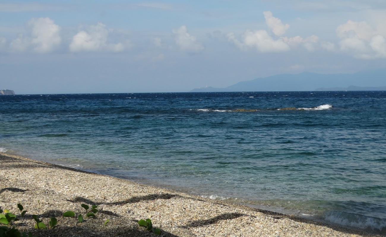 Foto af Matala Beach med grå fin sten overflade