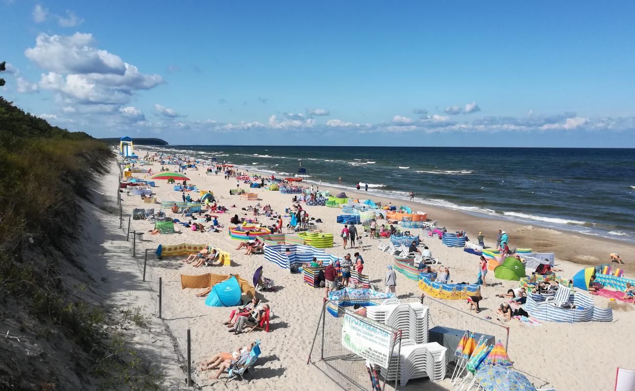 Foto af Plaza w Miedzywodzie med lys fint sand overflade