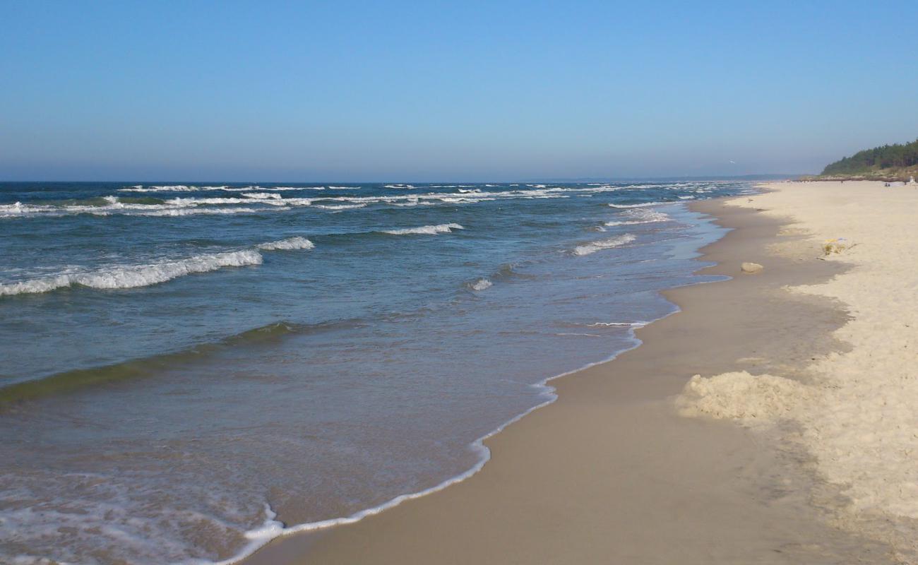 Foto af Plaza naturystyczna Grzybowo med lys fint sand overflade