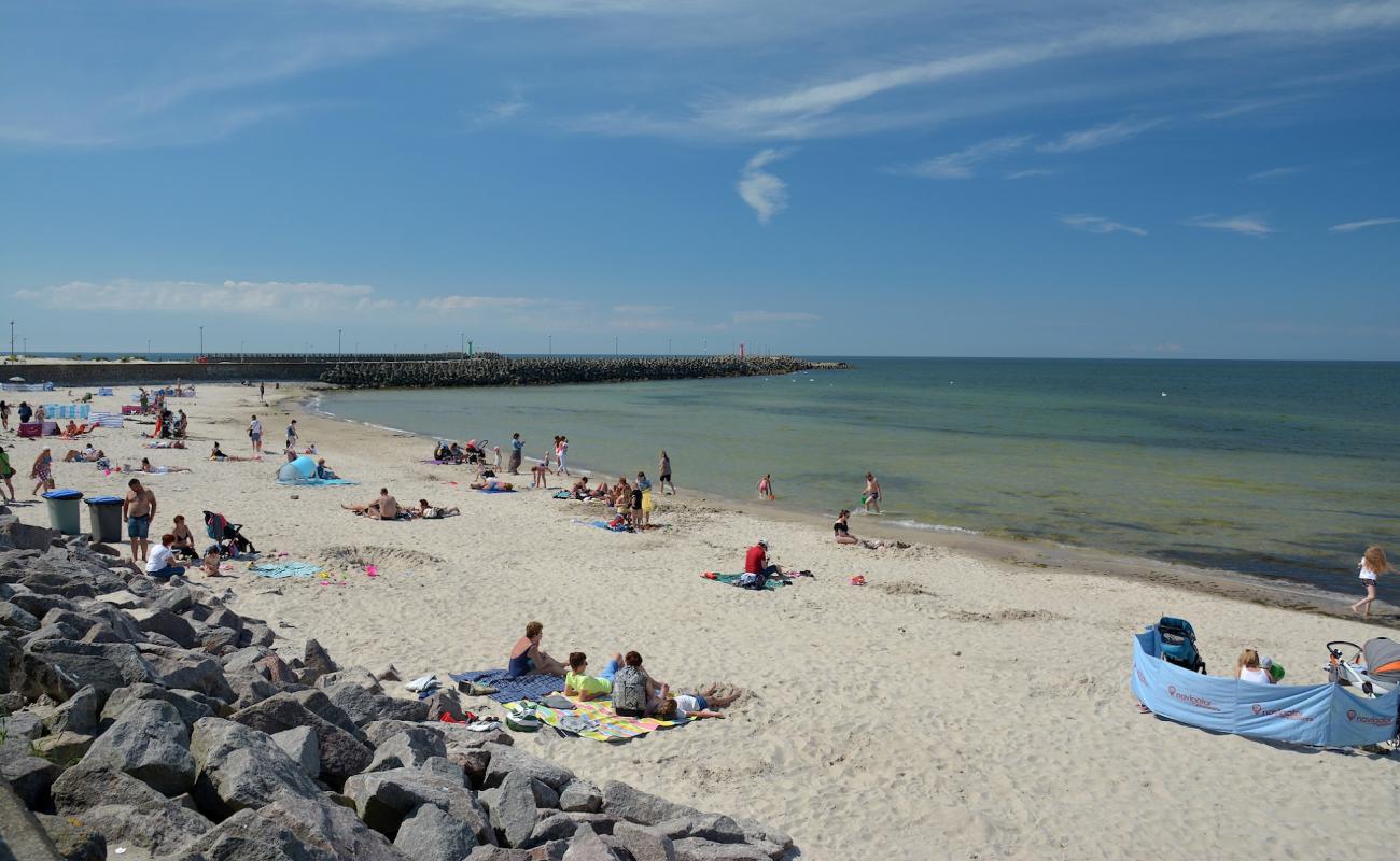 Foto af Plaza Centralna med lys fint sand overflade