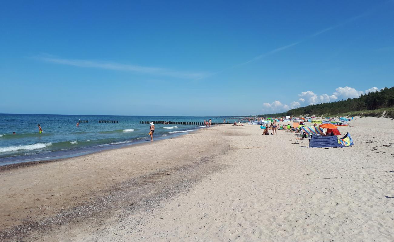 Foto af Mielenko beach med lys sand overflade