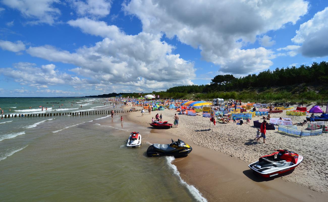 Foto af Bez barier Beach med lys fint sand overflade