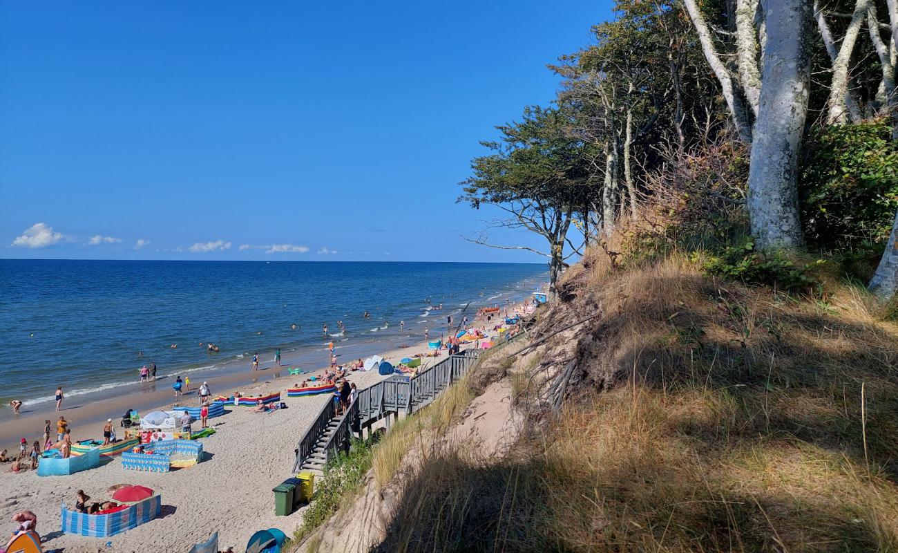 Foto af Debina Beach med lys sand overflade