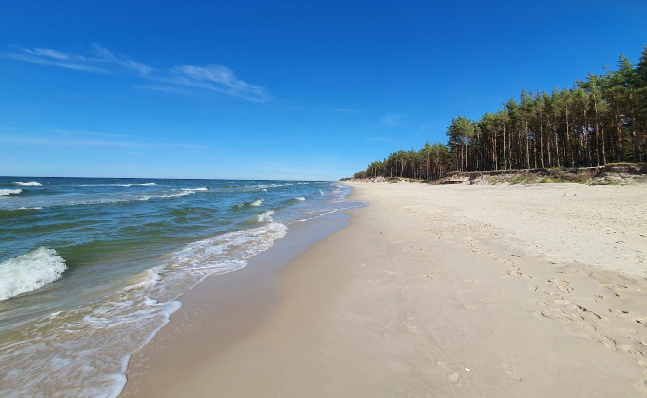 Foto af Ulinia Beach med hvidt fint sand overflade