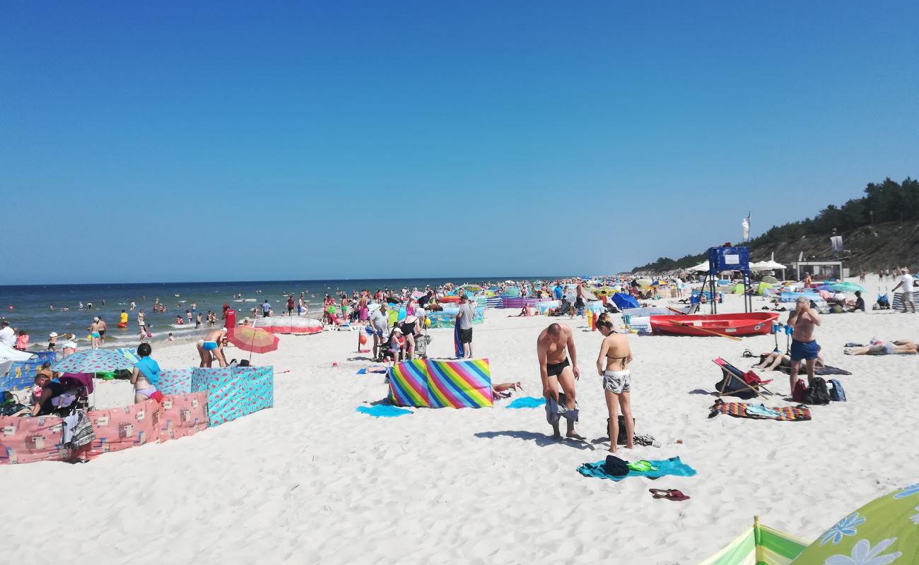 Foto af Belogora Beach med lys fint sand overflade