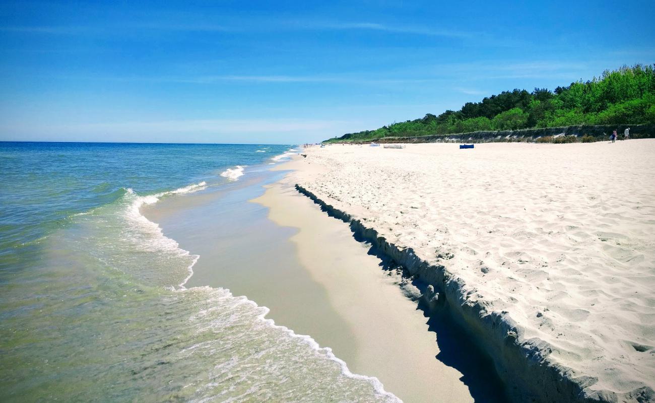 Foto af Jastarnia-Chlapowo Beach med lys fint sand overflade