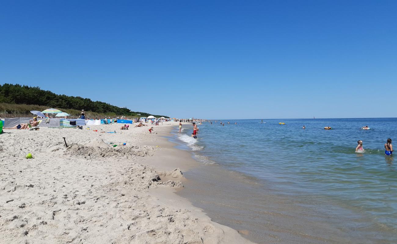 Foto af Jurata Beach med lys fint sand overflade