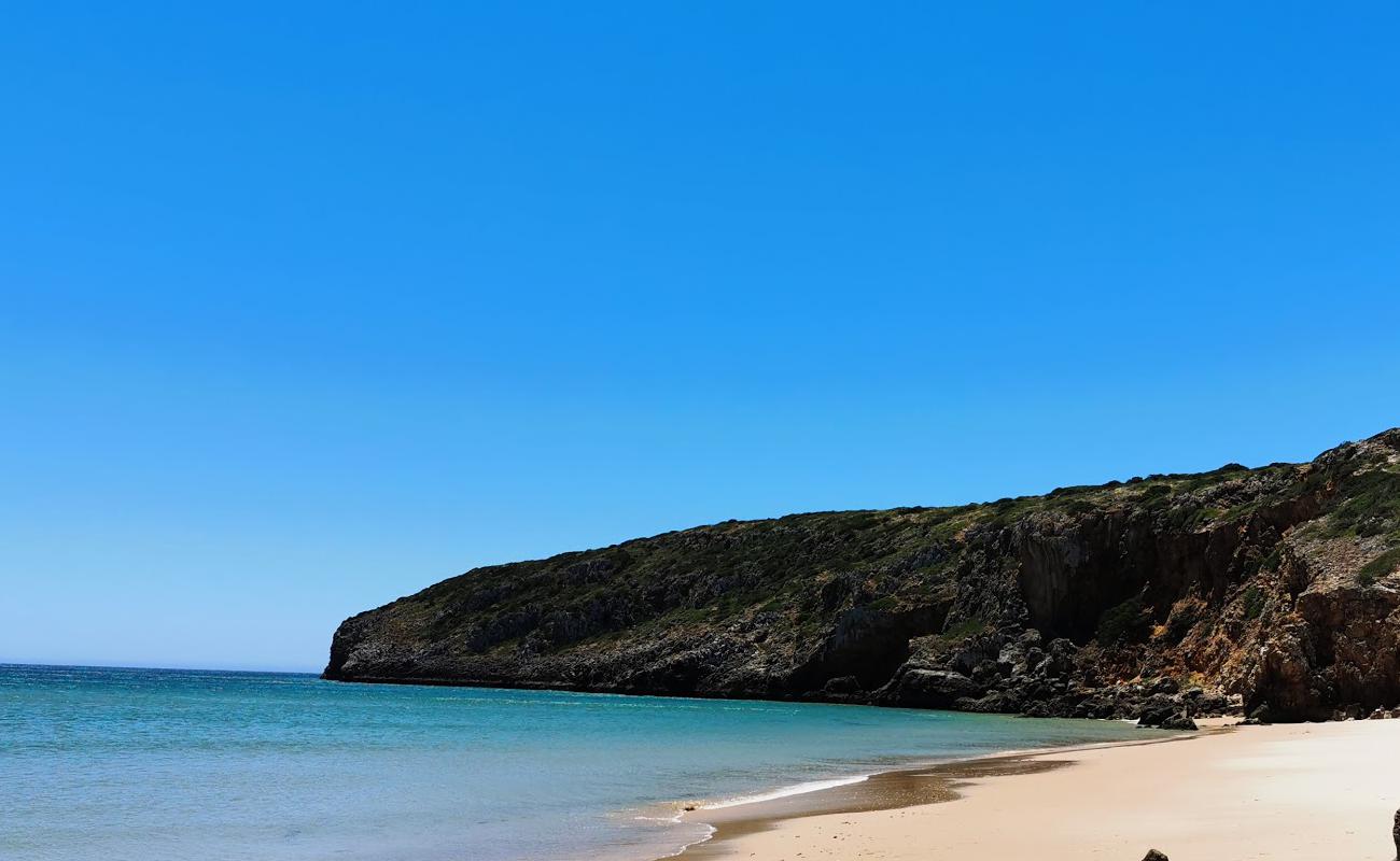 Foto af Praia das Furnas med lys fint sand overflade