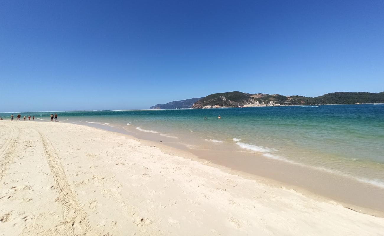 Foto af Beach Troia Mar med hvidt fint sand overflade