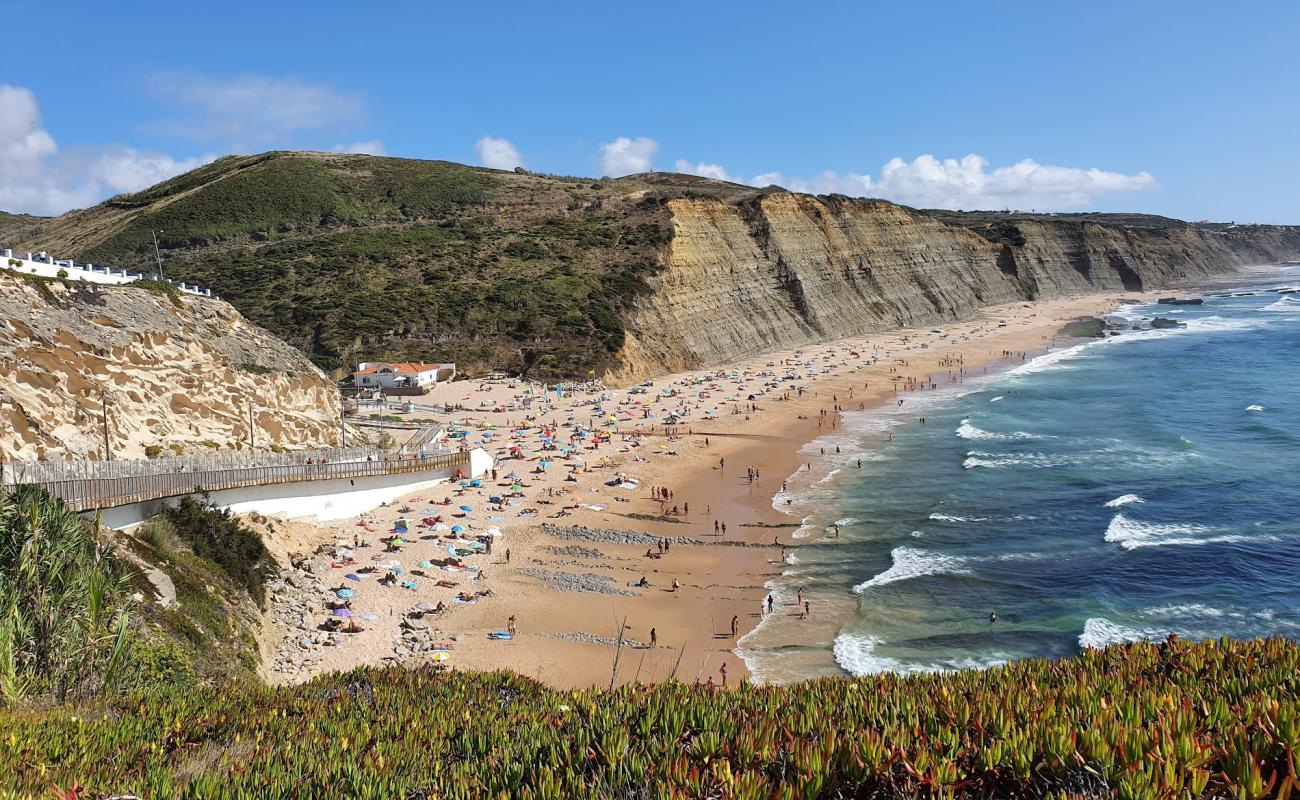 Foto af Praia do Magoito med lys fint sand overflade