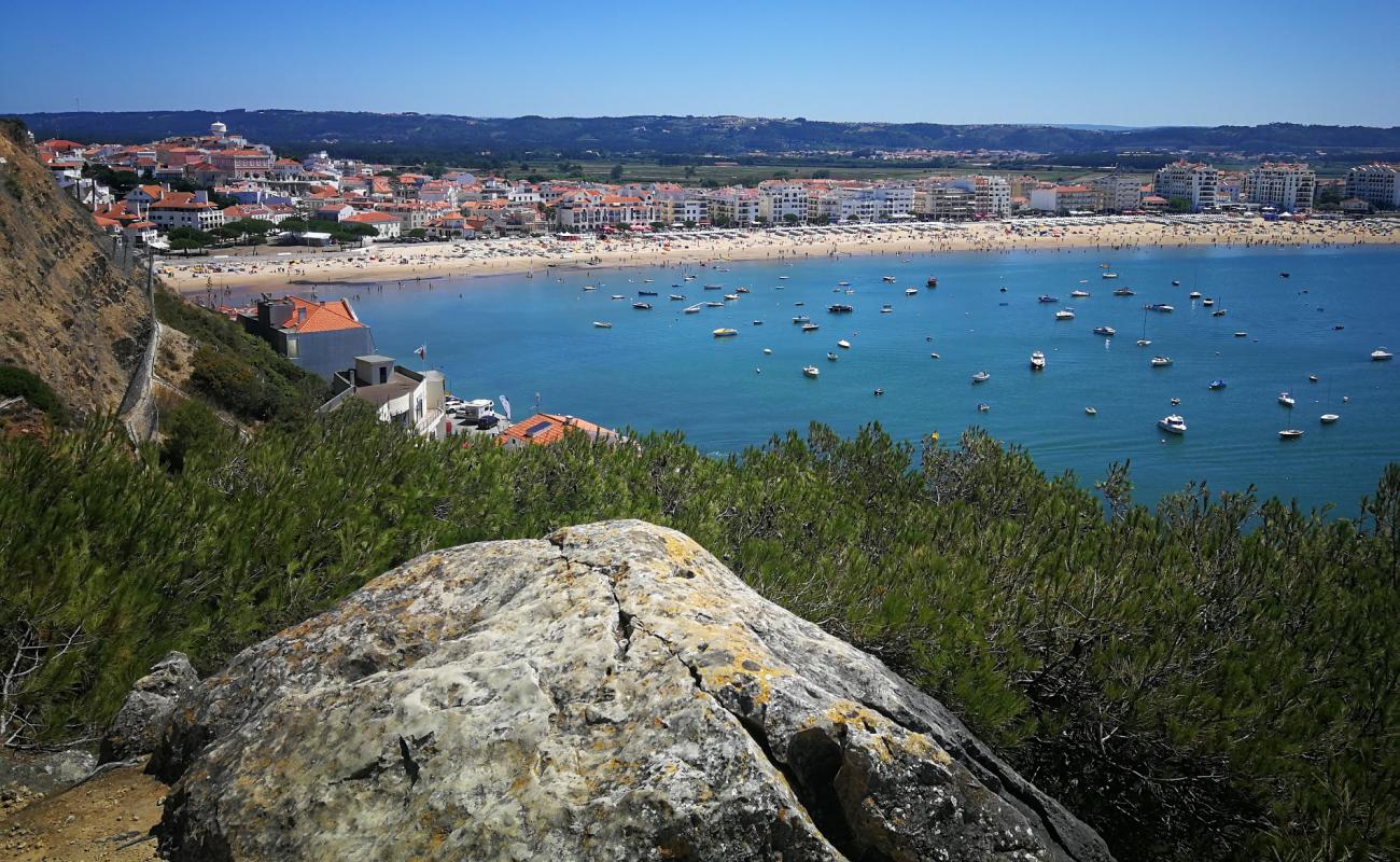 Foto af Sao Martinho do Porto med lys fint sand overflade