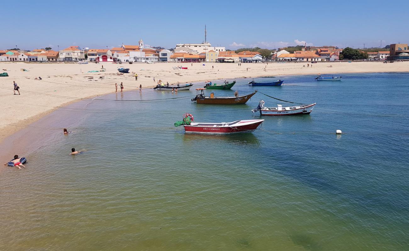 Foto af Praia da Aguda med hvidt fint sand overflade