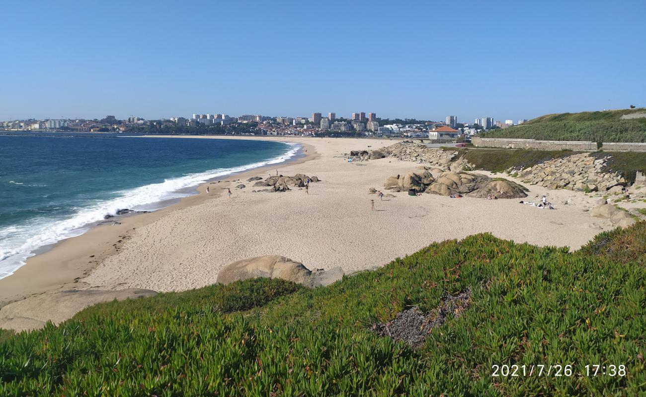 Foto af Praia Cabedelo do Douro med hvidt fint sand overflade