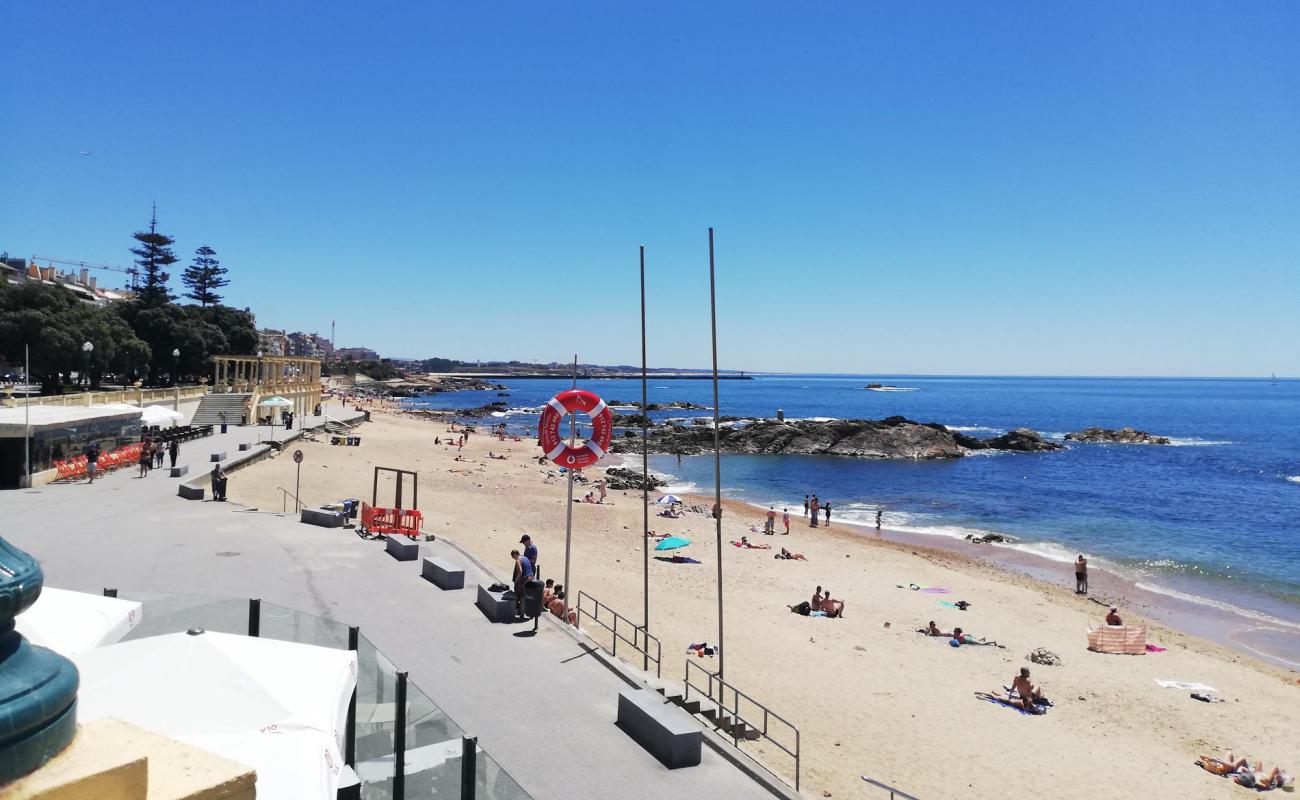 Foto af Praia do Homem do Leme med lys skaldesand overflade