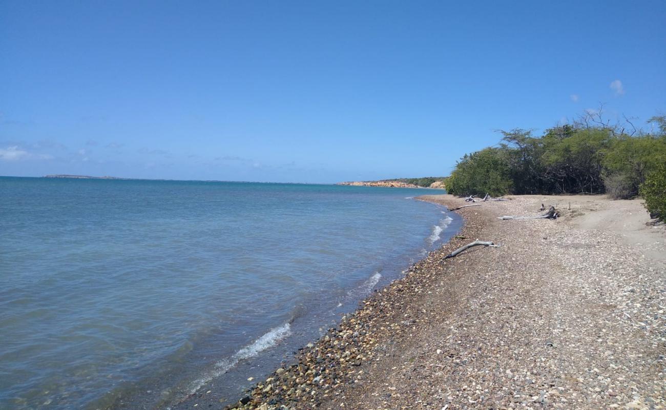 Foto af Playa Pitahaya med gråt sand og småsten overflade