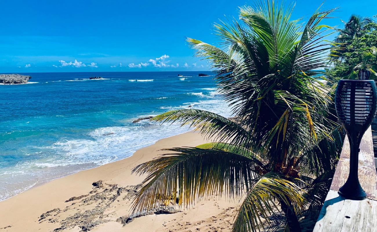 Foto af Playa Punta Caracoles med lys sand overflade