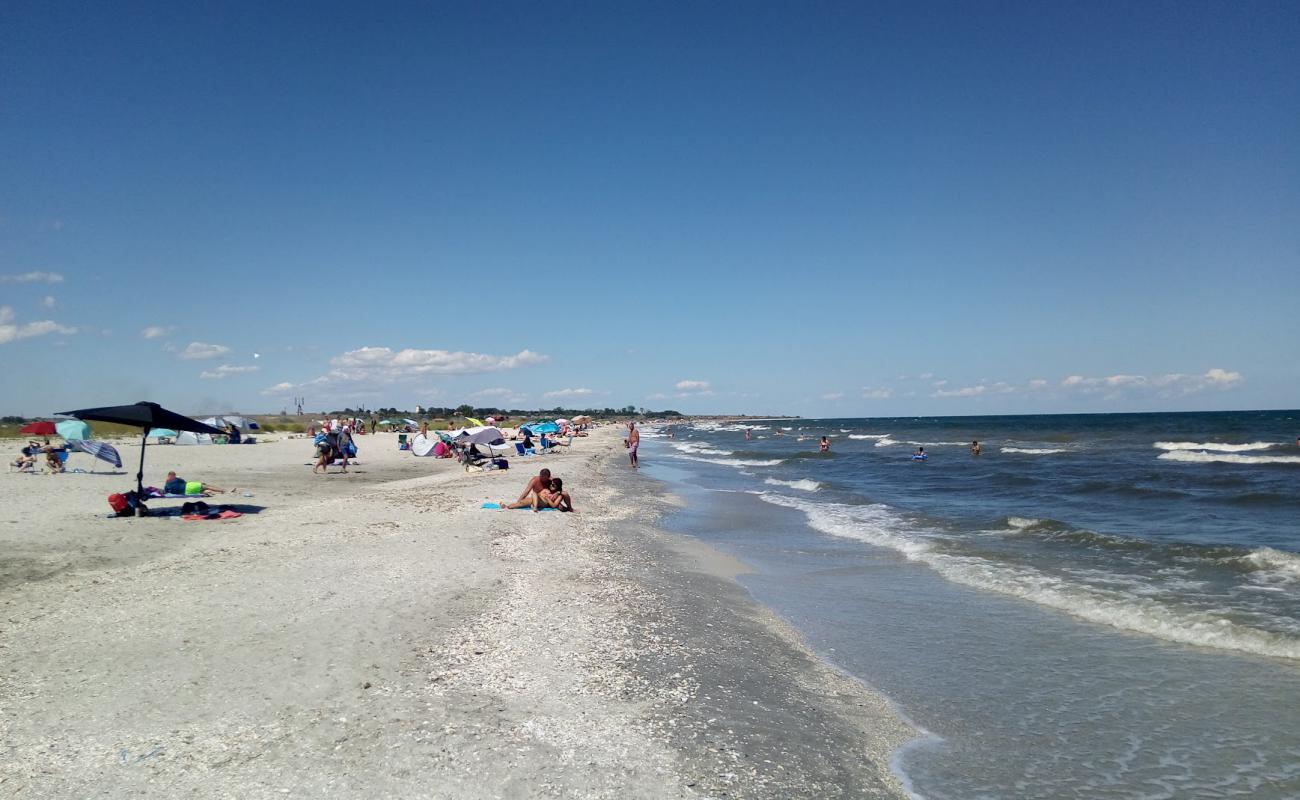 Foto af Corbu beach med lys sand overflade