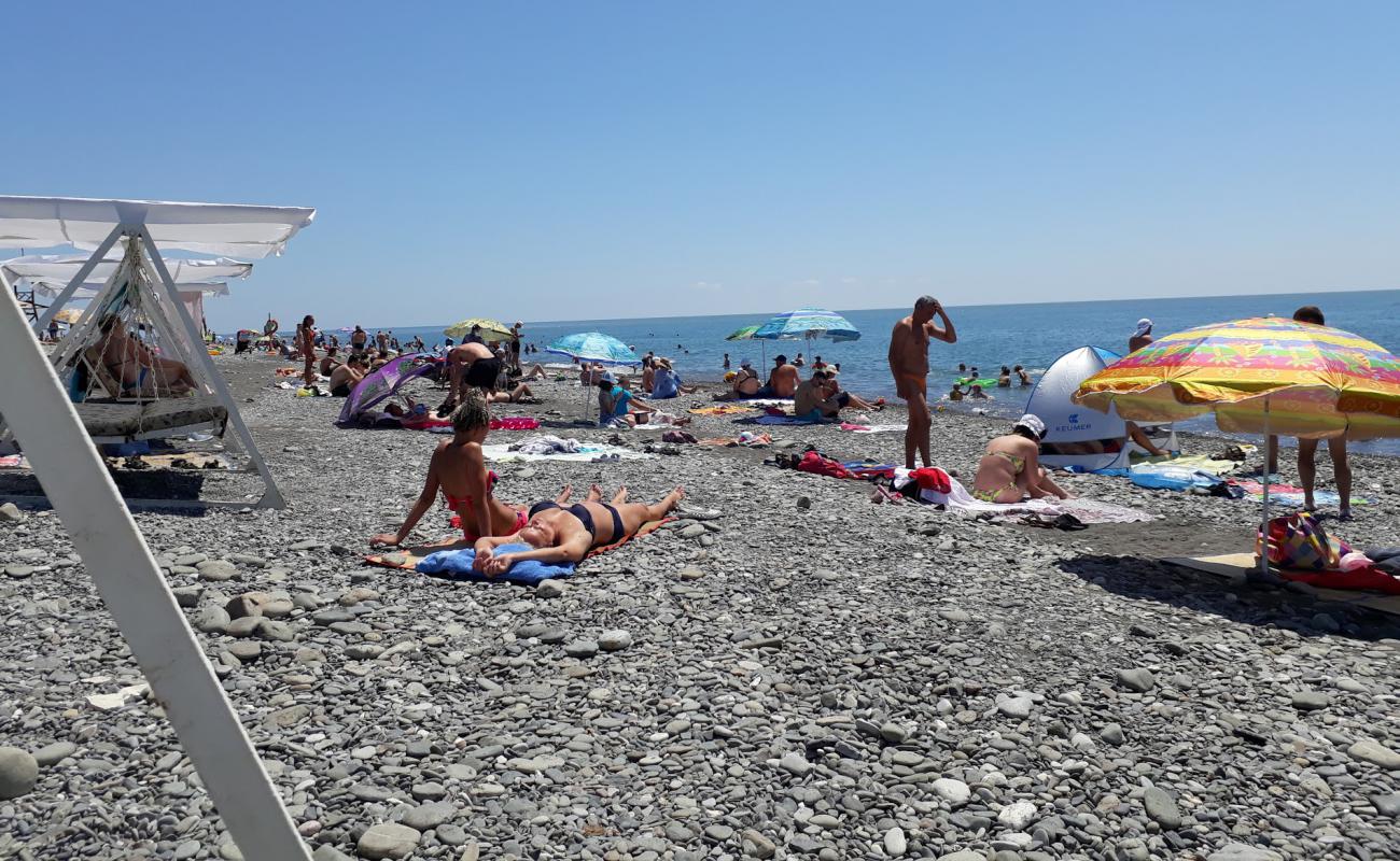 Foto af Vinograd beach med grå sten overflade