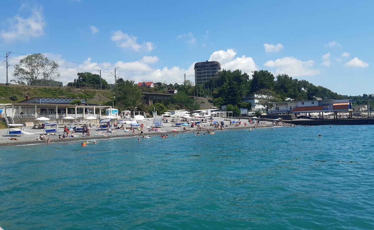 Foto af Rusalochka beach med grå sten overflade