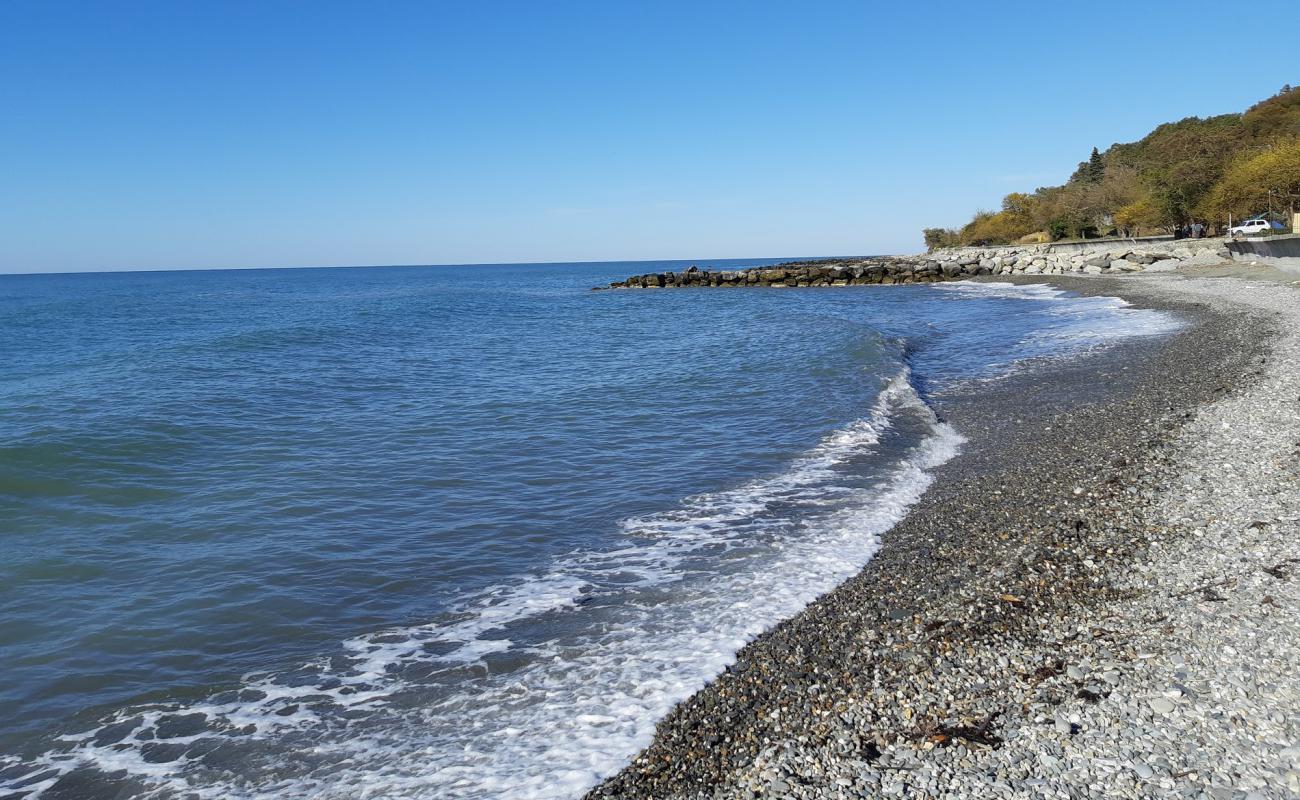 Foto af Nizhniy Khobza beach med grå sten overflade