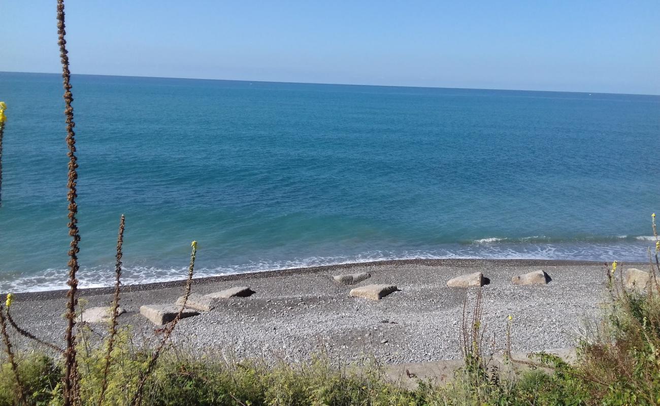 Foto af Katkova Shchel beach med grå sten overflade