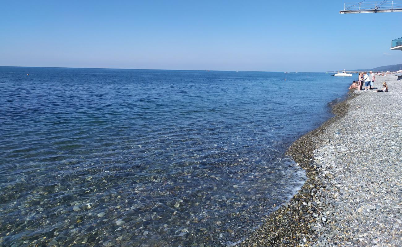 Foto af Lazarevskoe beach med grå sten overflade