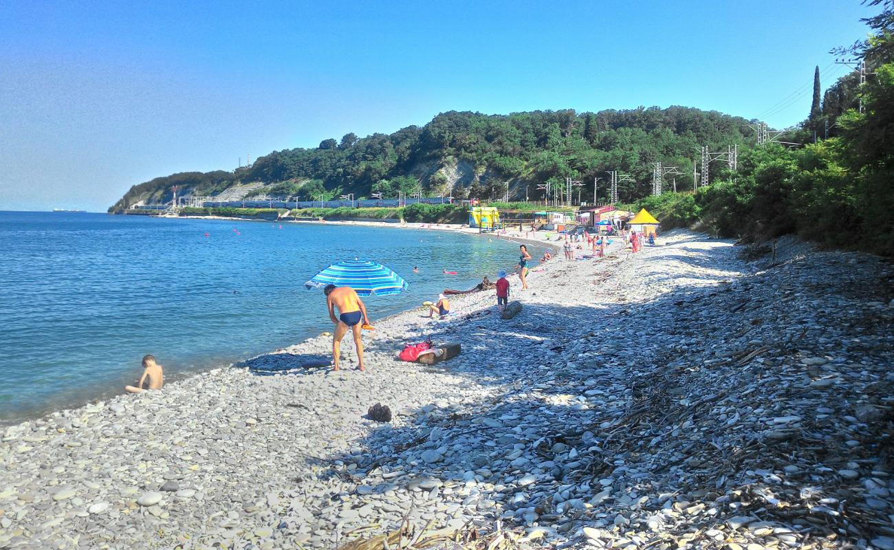 Foto af Burevestnik beach med grå sten overflade