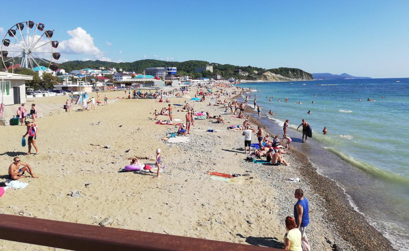 Foto af Lermontovo Village beach med lys sand overflade