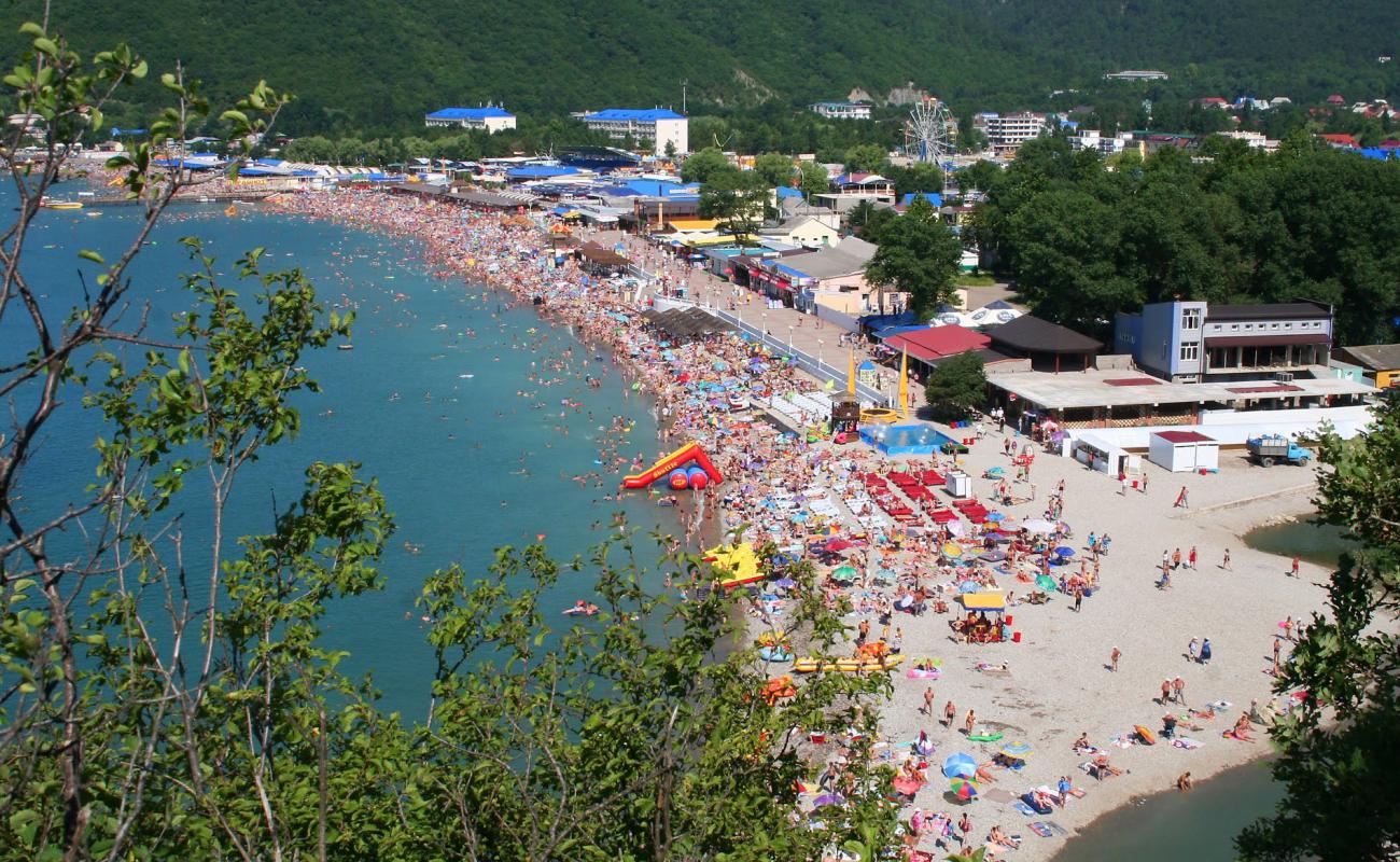 Foto af Arkhipo-Osipovka beach med grå sten overflade