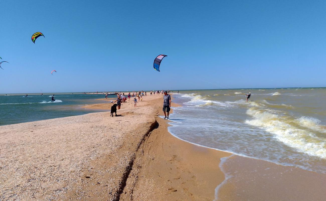 Foto af Beach Kamenka med sort sand og småsten overflade