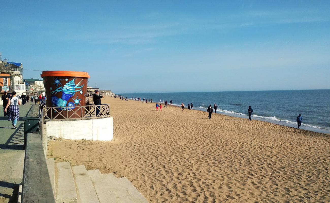 Foto af Novochurtakh Beach med lys sand overflade