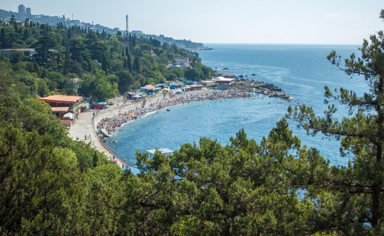 Foto af Simeiz beach med grå sten overflade