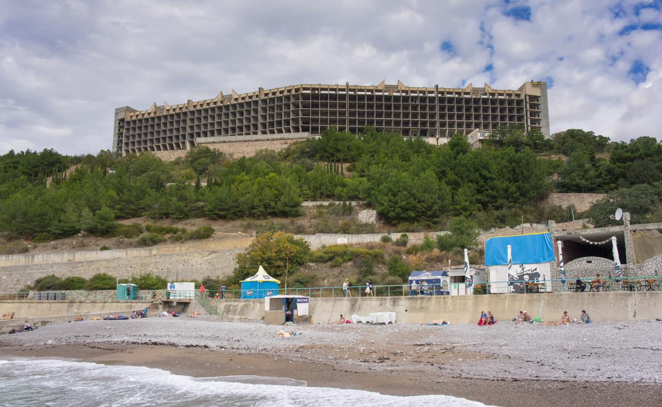 Foto af Katsiveli beach med grå sten overflade