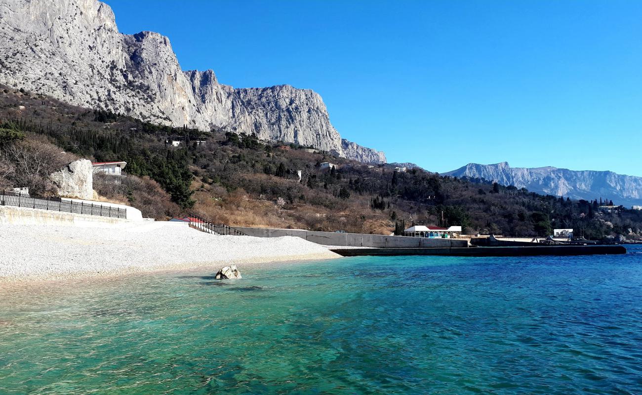 Foto af Foros beach med grå sten overflade