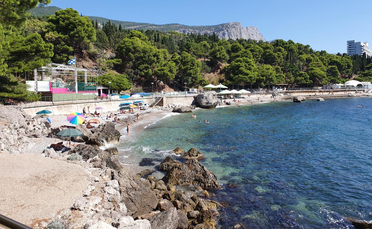 Foto af Foros Park beach med grå sten overflade