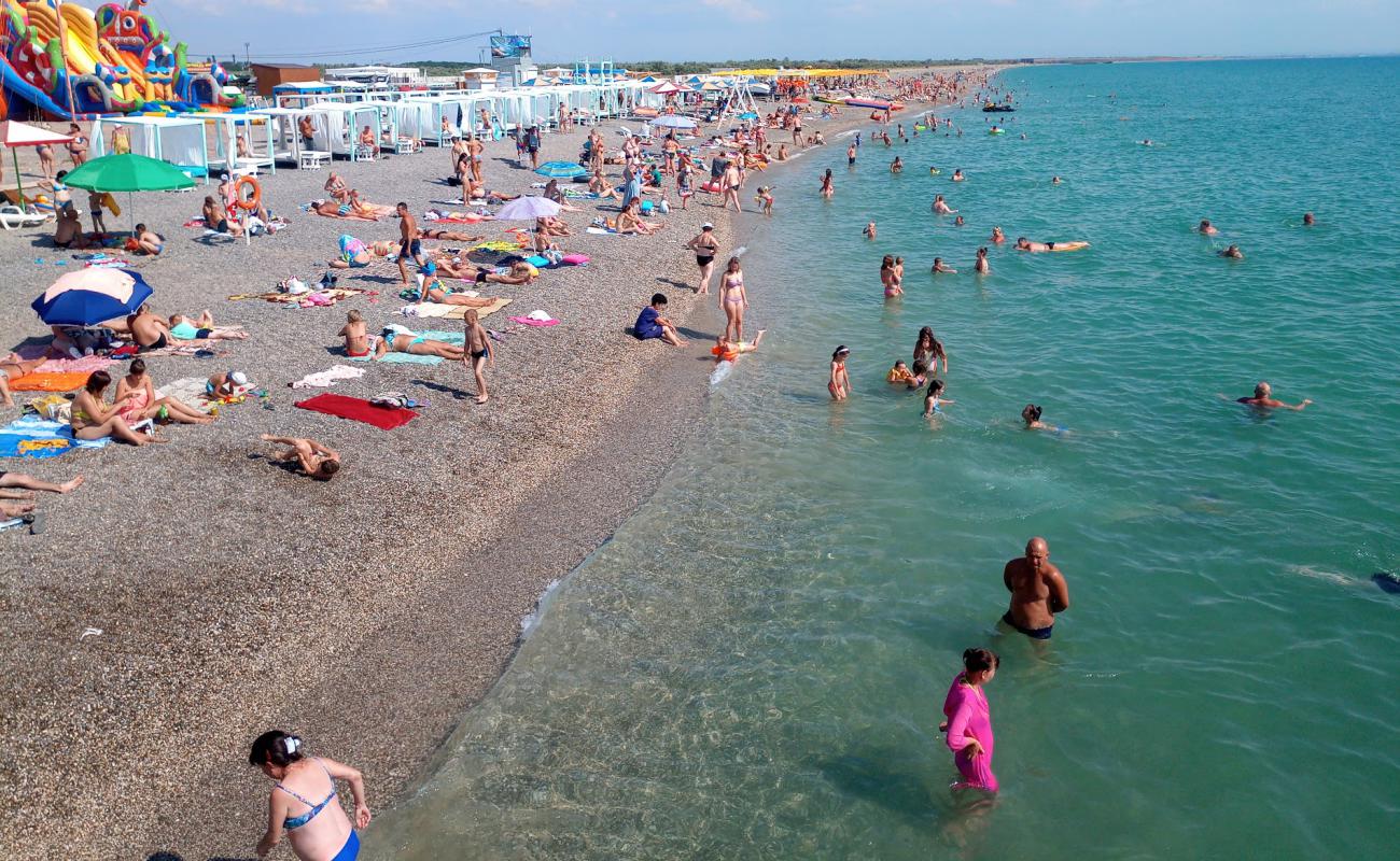 Foto af Novofedorovka Strand med grå fin sten overflade