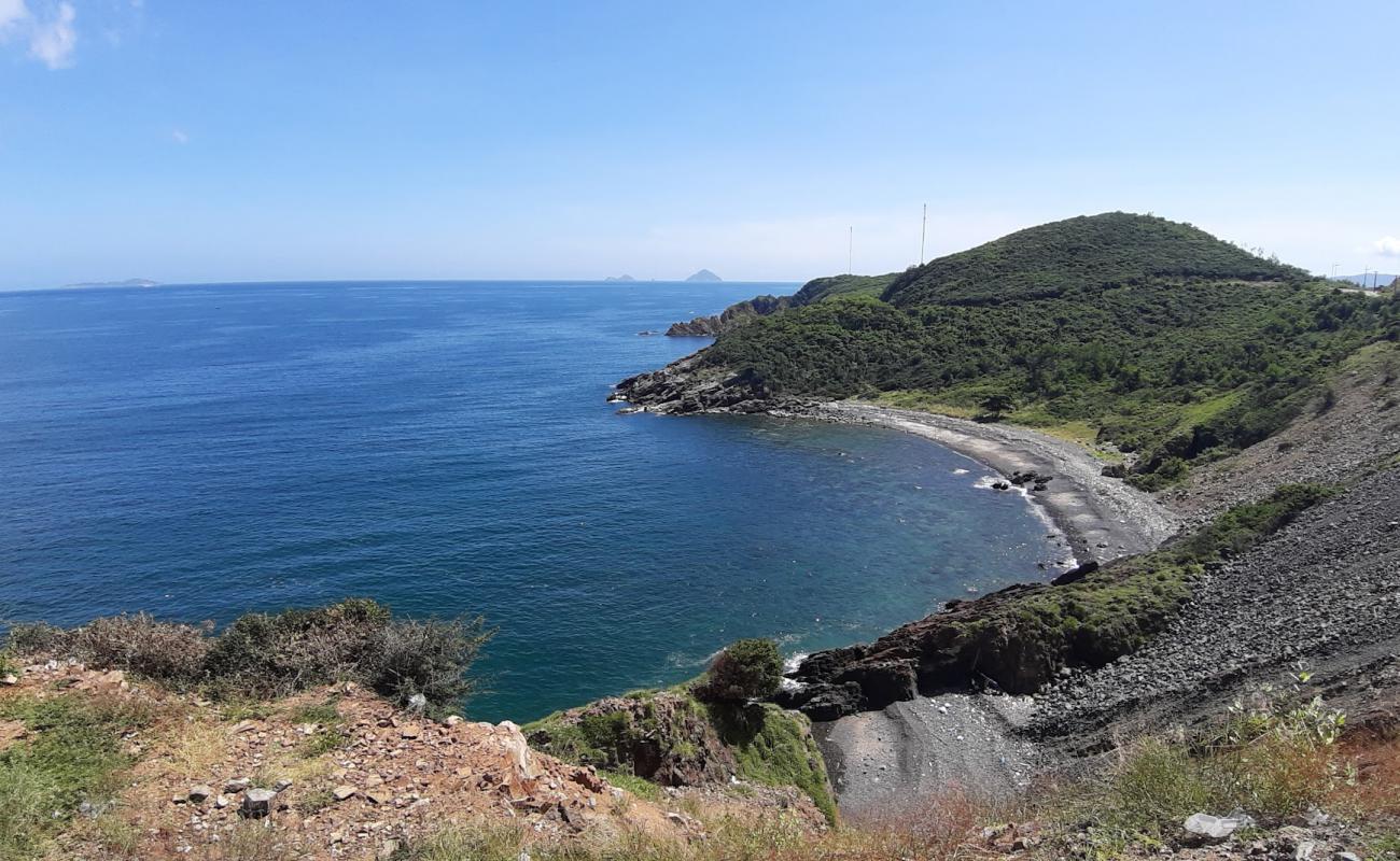 Foto af Hau Beach med grå sten overflade