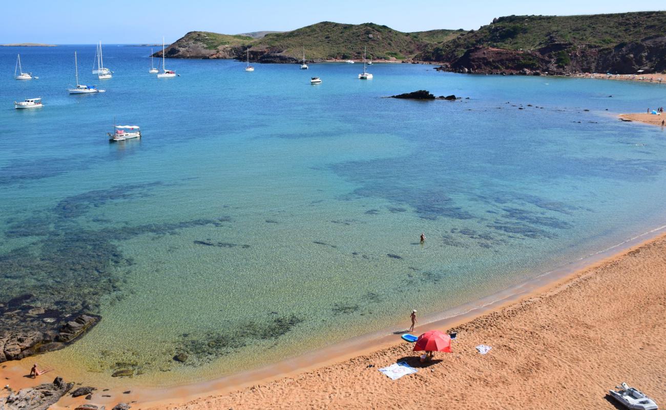 Foto af Cap de Cavalleria med brunt sand overflade