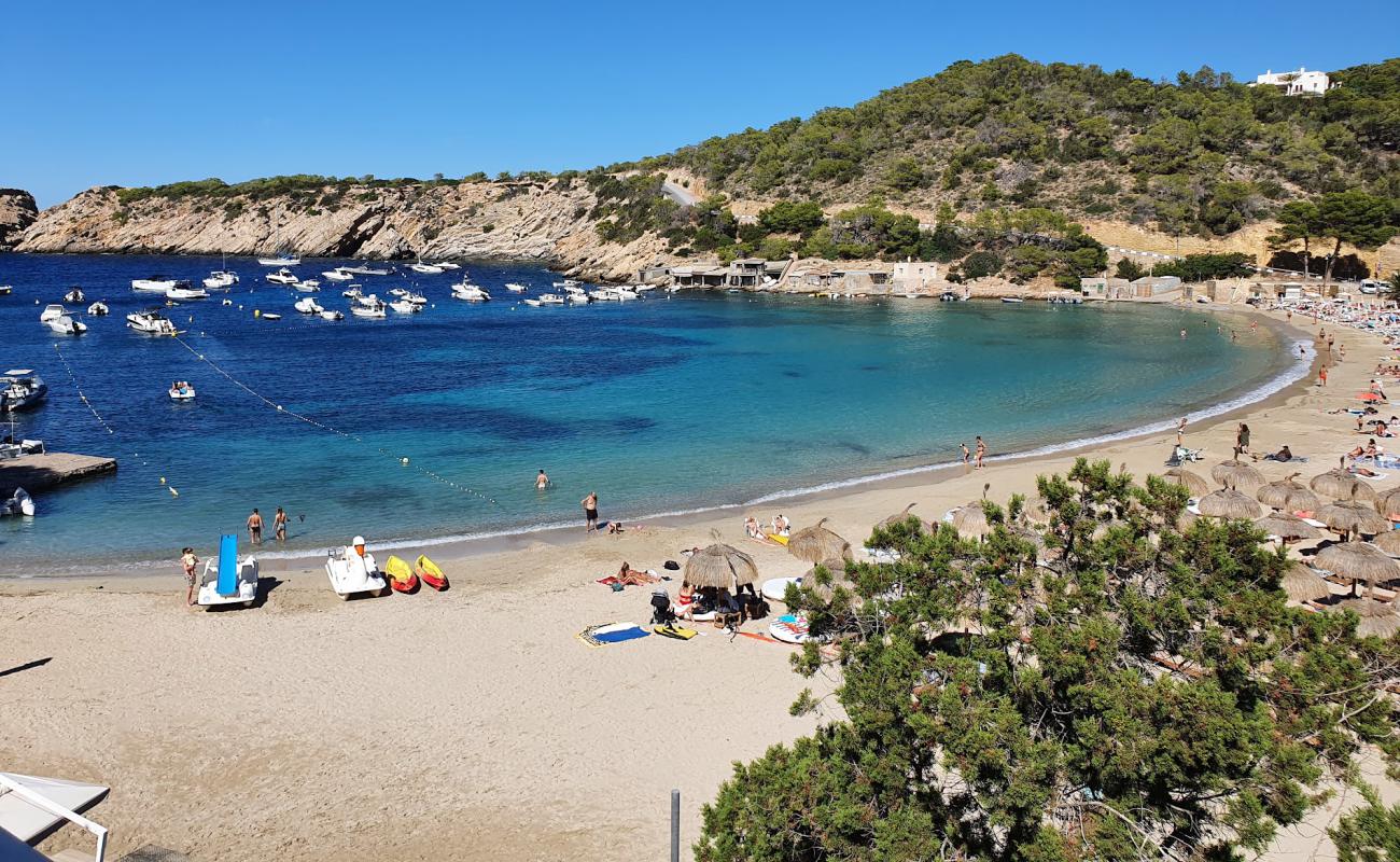 Foto af Playa Cala Vadella med lys fint sand overflade