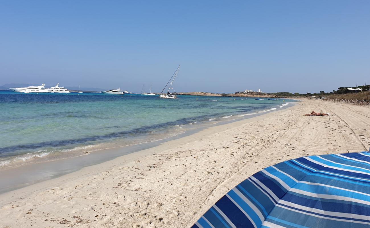 Foto af Platja des Copinyar med hvidt fint sand overflade