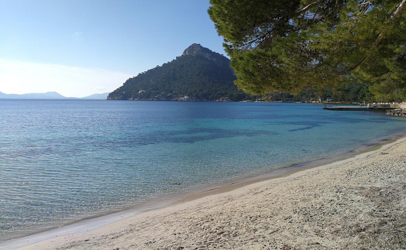 Foto af Formentor Strand med lys fint sand overflade