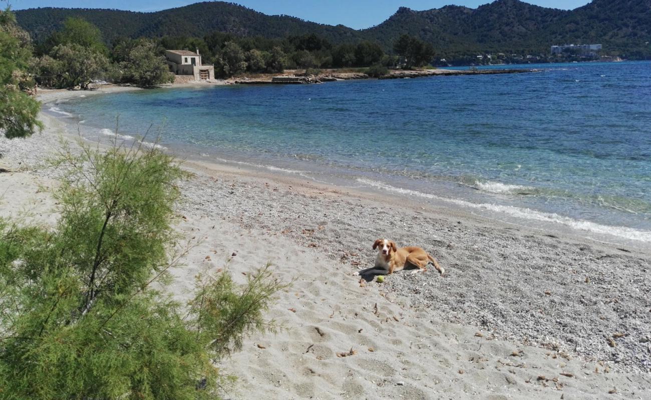 Foto af Platja des Port Vella med let sand og småsten overflade