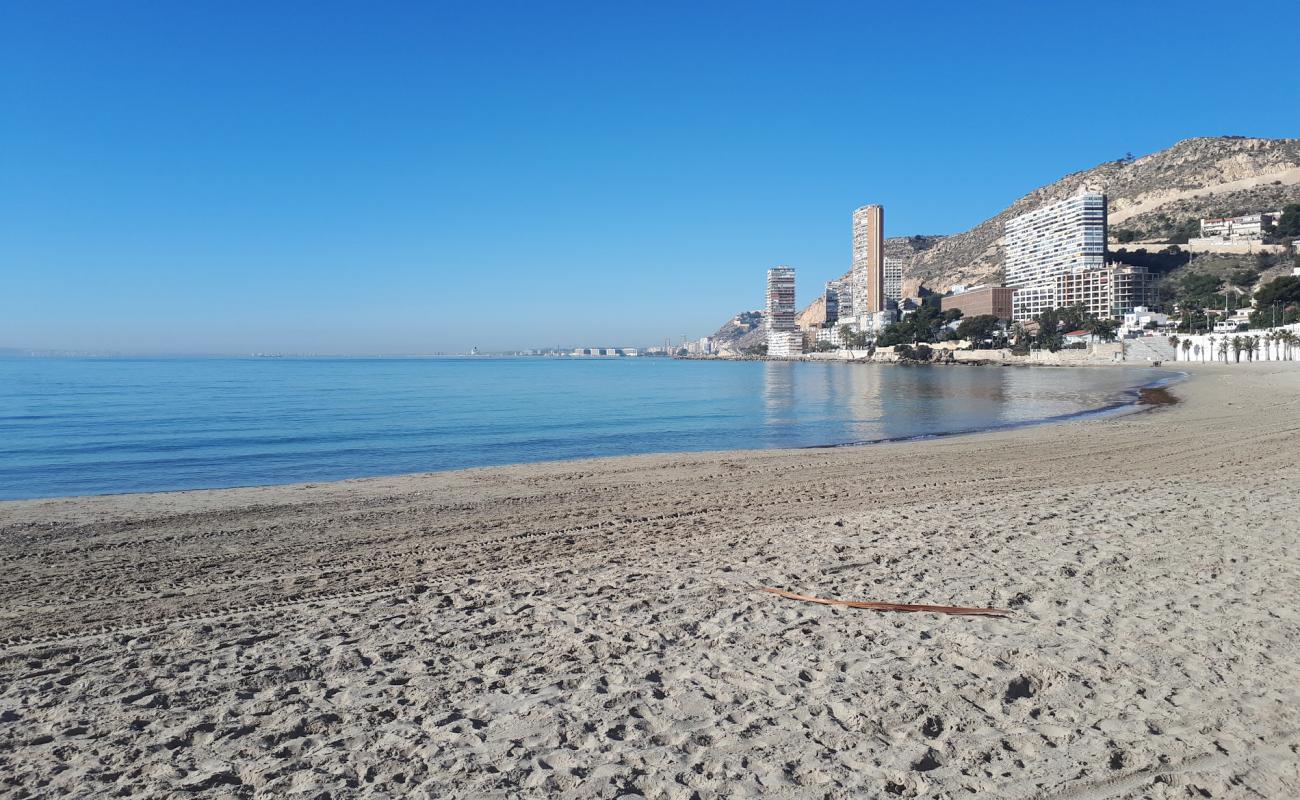 Foto af Albufereta Strand med lys sand overflade