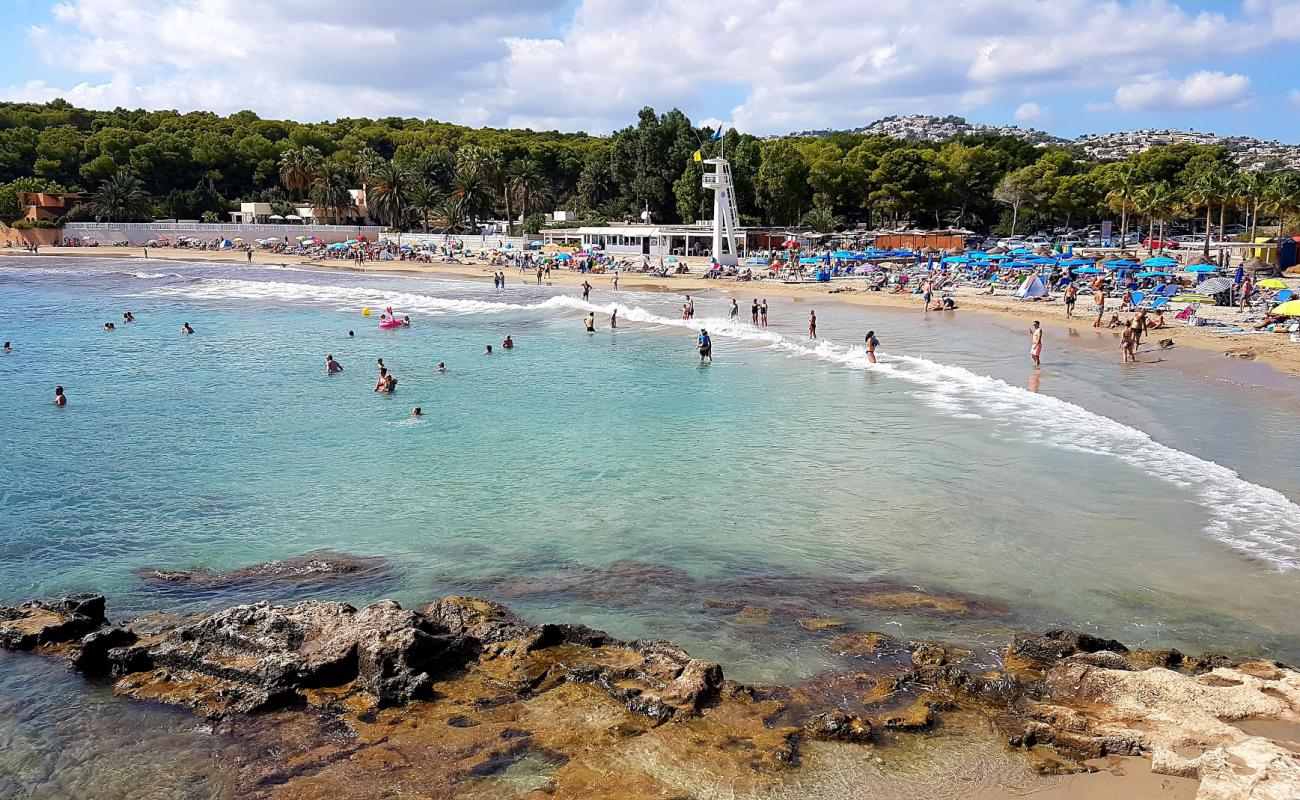 Foto af Platja de l'Ampolla med brunt sand overflade