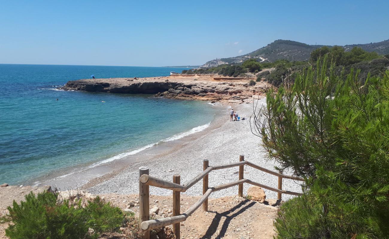 Foto af Cala Puerto Negro med grå sten overflade