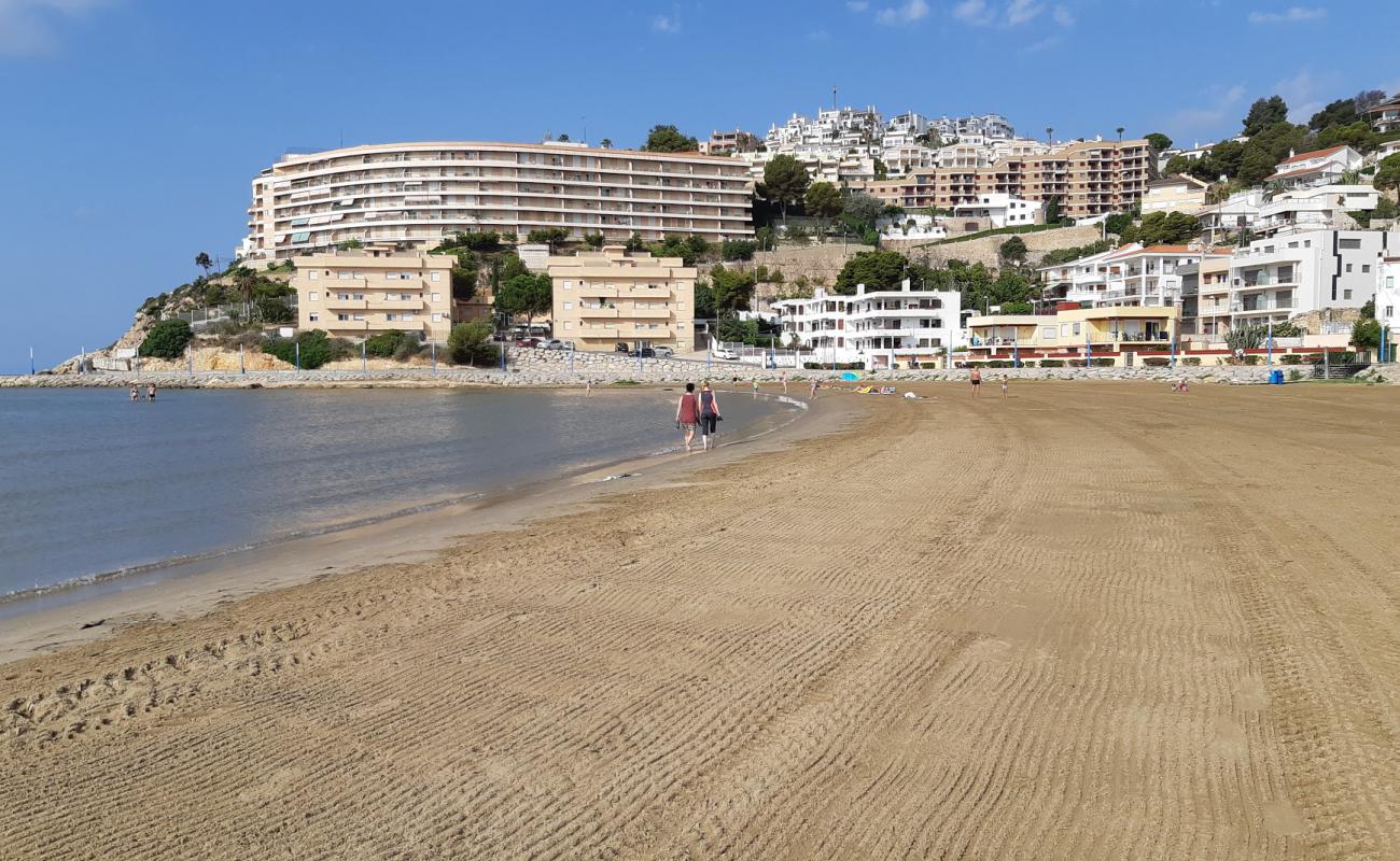 Foto af Platja del Migjorn med brunt sand overflade