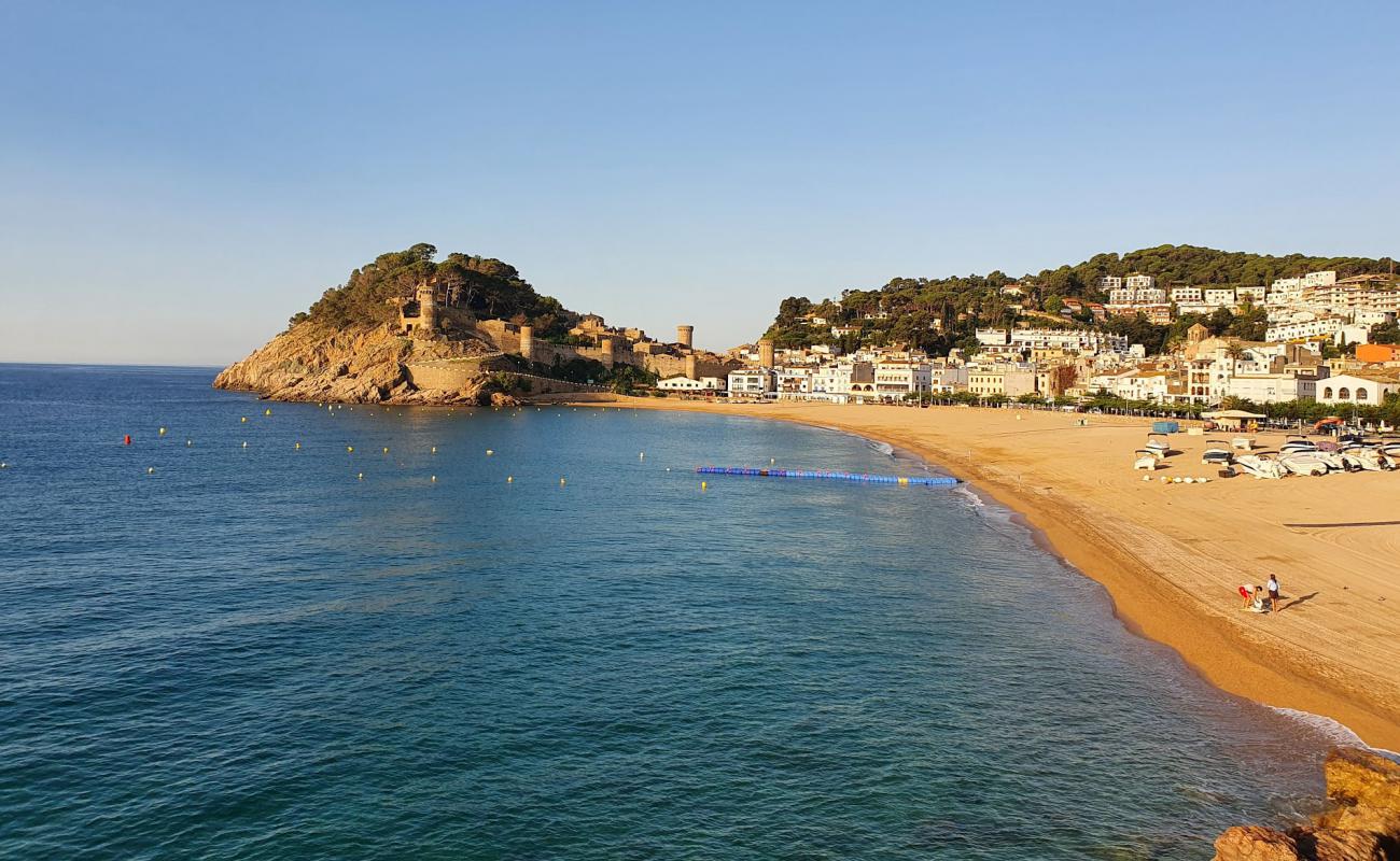 Foto af Tossa de Mar Strand med lys skaldesand overflade