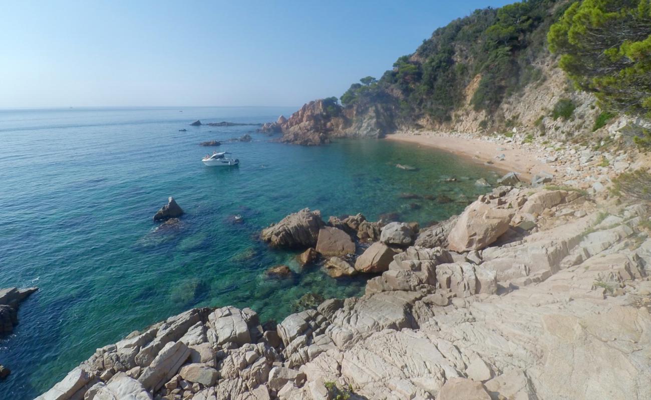 Foto af Platja de la Corcollada med lys skaldesand overflade